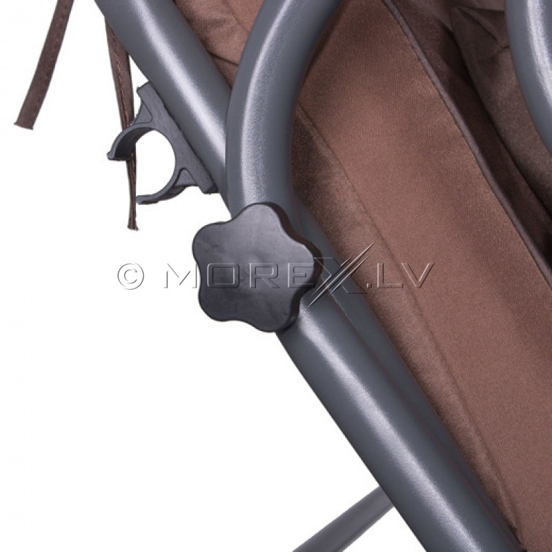 Garden swing 240x120, 4-seater, brown