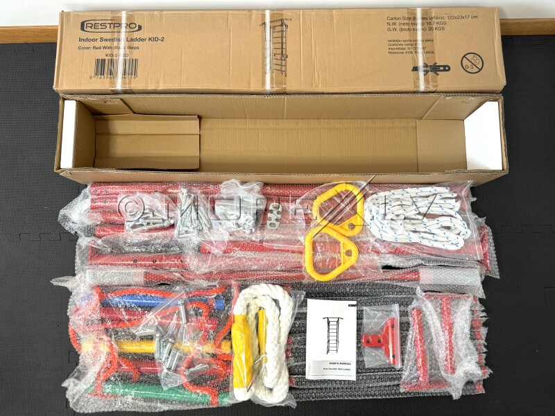 Детская шведская стенка RESTPRO® KID-2 Red - использовалась для одной фотосессии!