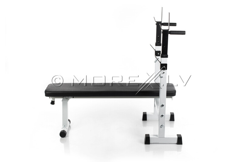 Foldable Fitness Bench with barbell stand