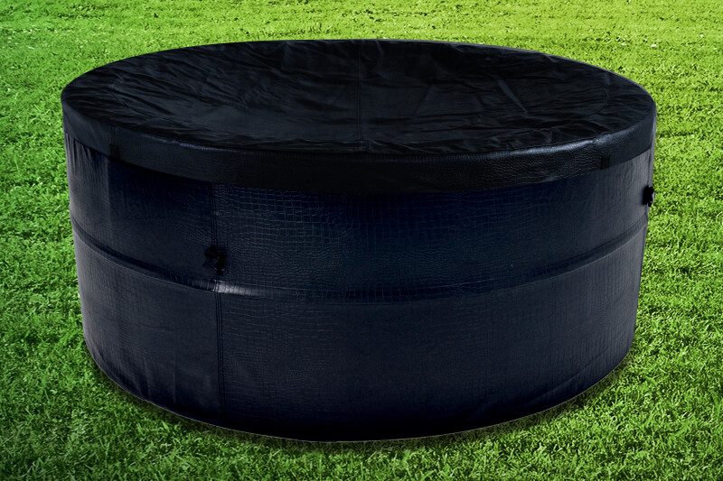 Каркасное джакузи Avenli Spa Osaka Black Leather, 4-6 персон