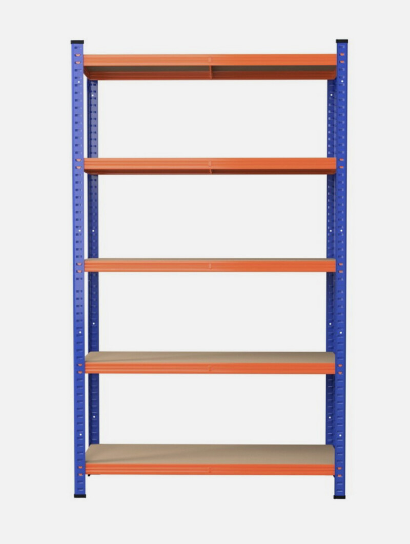 5 līmeņu noliktavas plaukts-stelāža 180x90x40 cm