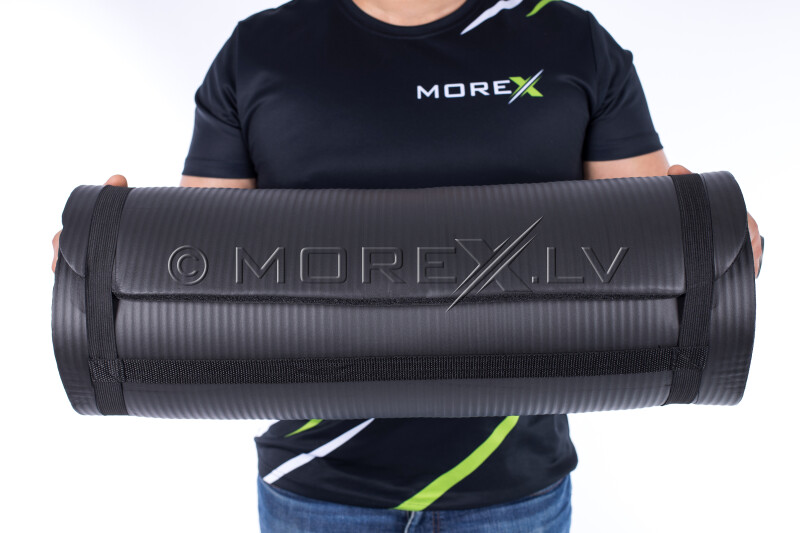 Yoga pilates exercise sport mat 179х60х1,5 cm, black