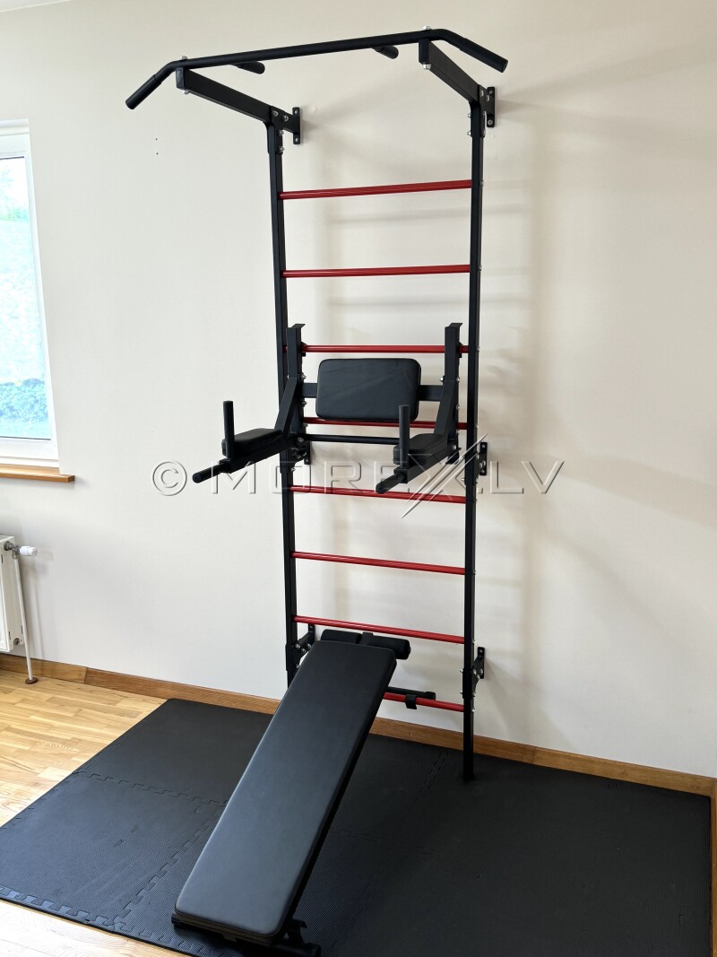 Спортивный комплекс шведская стенка STRONG-1 Red-Black - использовалась для одной фотосессии!