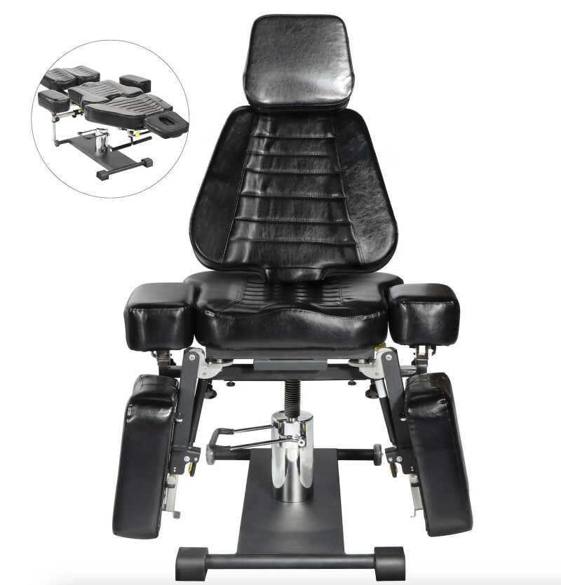 Cosmetology, pedicure, and tattoo chair TGC2 Black