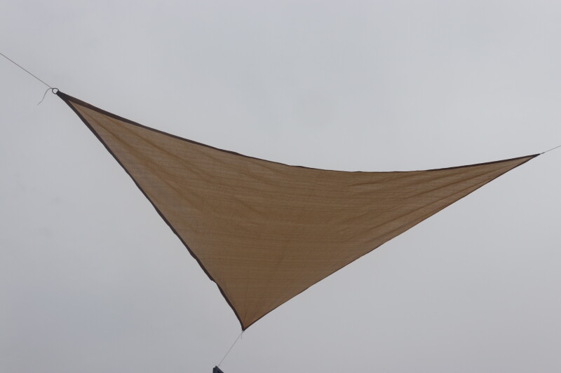 Sun Shade sail 4.8x4.8x4.8 m, triangle, beige