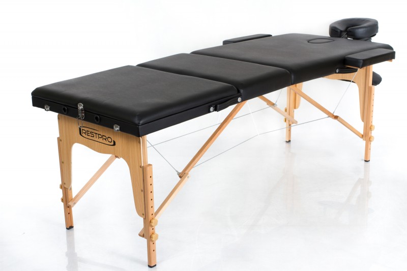 RESTPRO® Classic-3 Black складной массажный стол (кушетка)