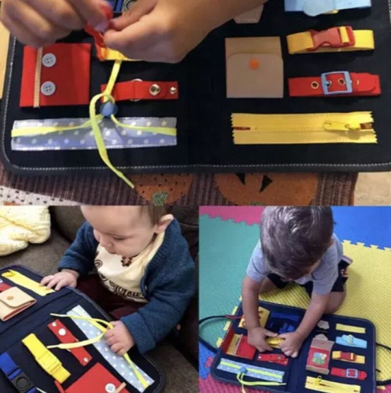 Manipulation activity board Montessori