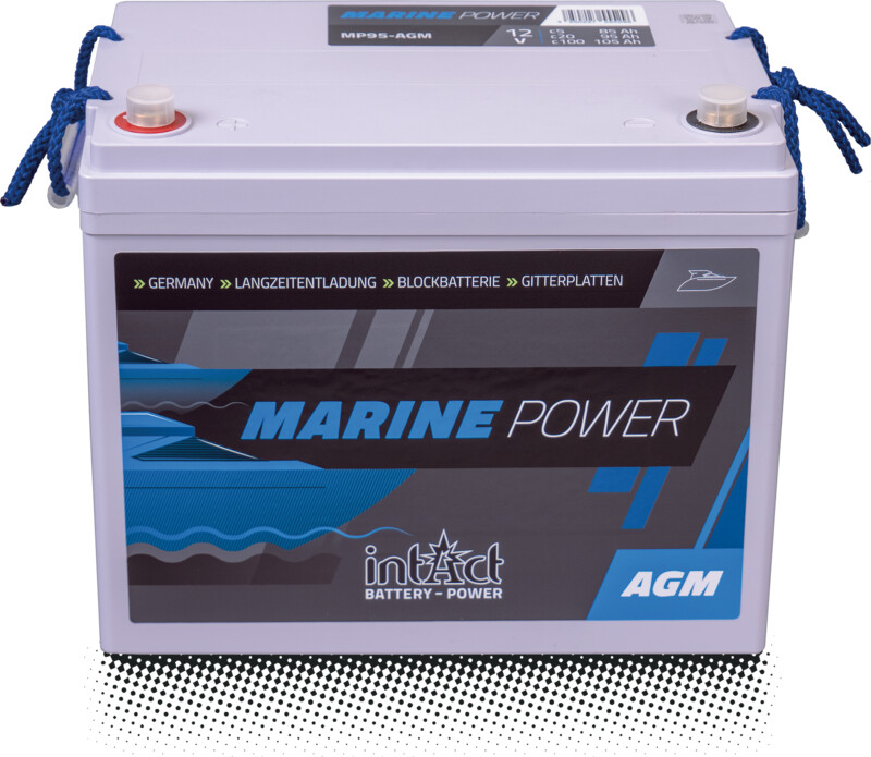 Slodzes laivu akumulators Intact Marine Power Deep Cycle AGM 12V 110Ah (C20)