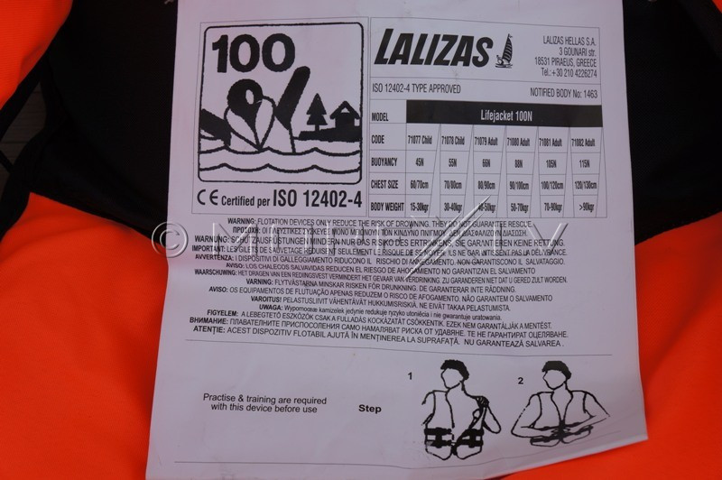 Спасательный жилет Lalizas, 40-50 кг