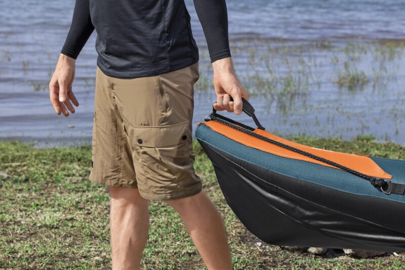 Одноместный рыболовный надувной каяк Bestway Angler Elite X1 380x99x37 cm, 65197