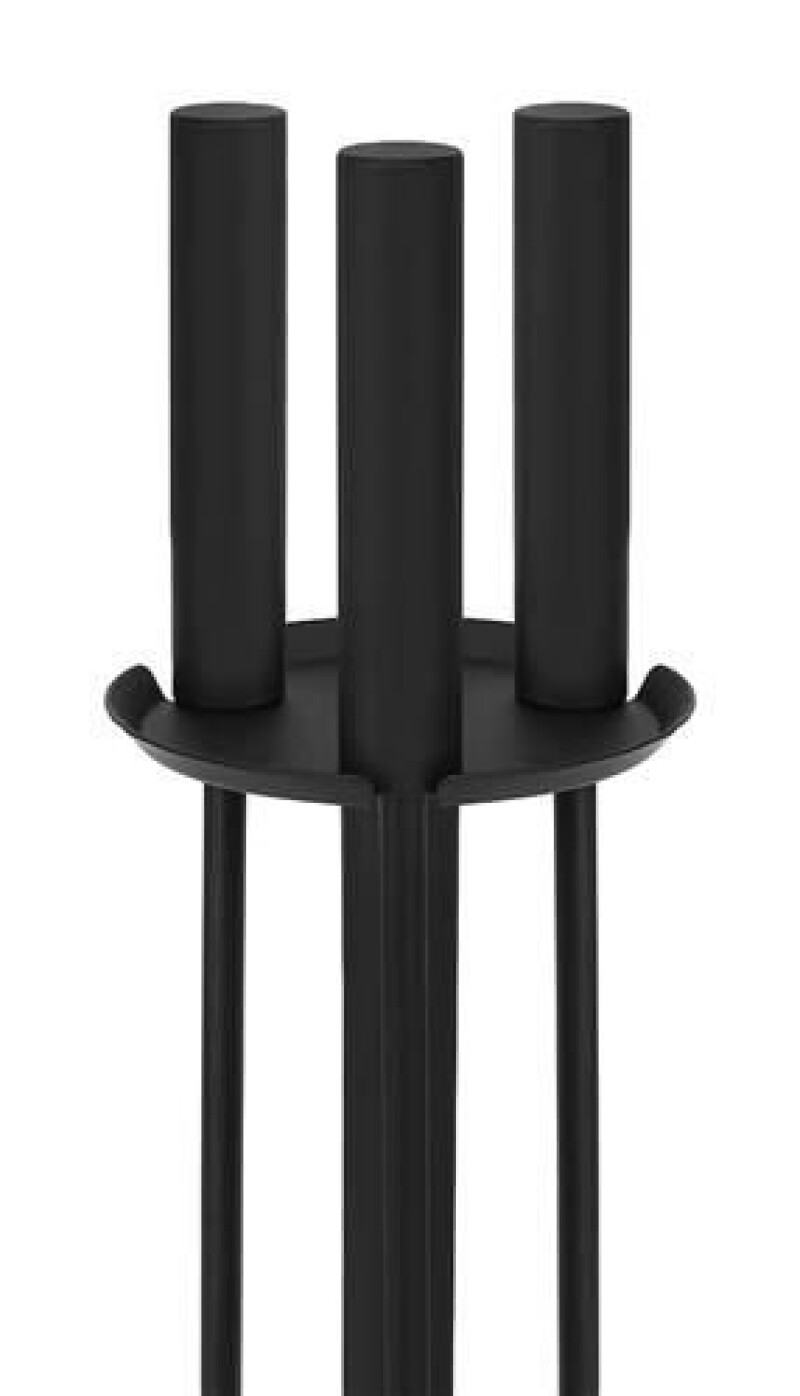 Fireplace tools in 3 pcs set, black