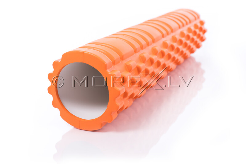 Ролик массажный для йоги Yoga Roller 14x62см, оранжевый