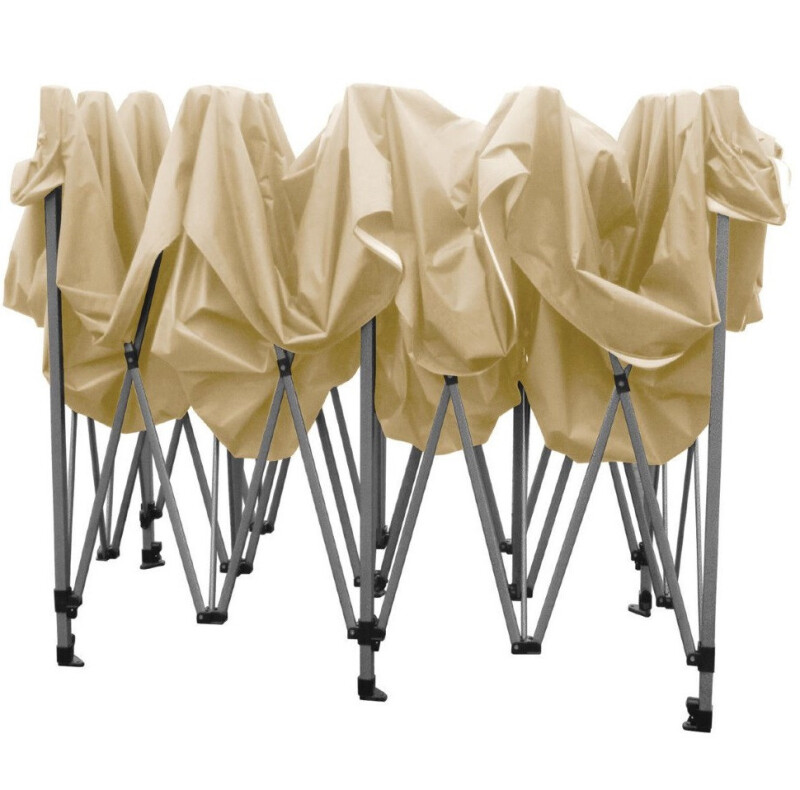 Pop Up Saliekamā nojume 3x3 m, ar sienām, Bēša, X sērija, alumīnijs (tents, paviljons, telts)
