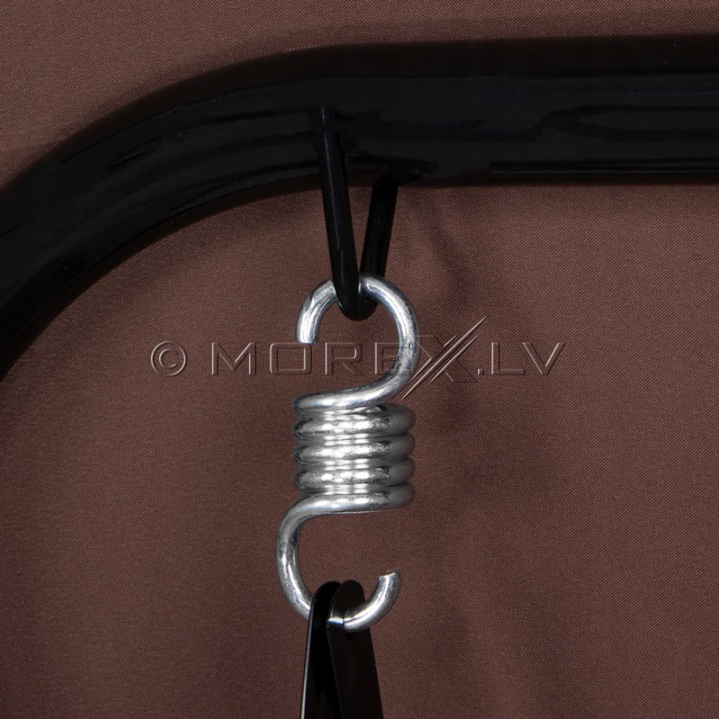 Dārza šūpoles Luna 170x110x150 cm, trīsvietīgas, brūnas