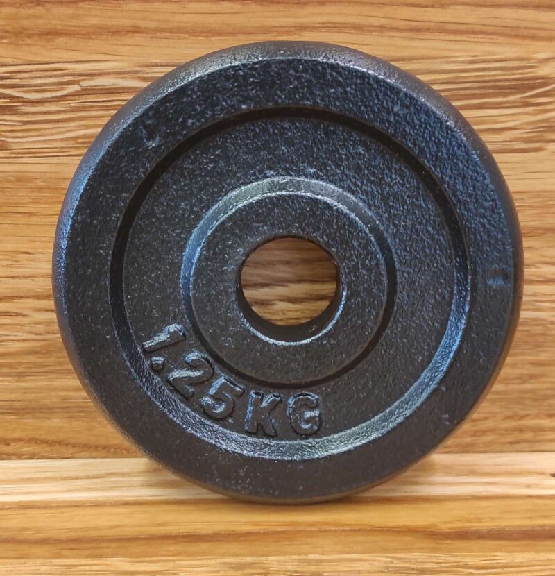 Steel weight disk for barbells and dumbbells (plate) 1,25kg (26,5mm)
