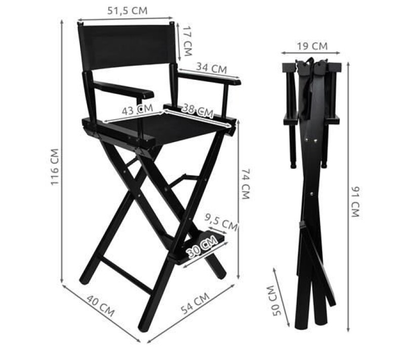 Folding make up chair (9917)