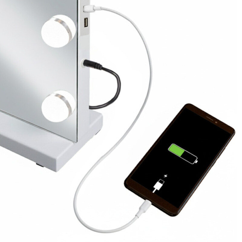 Holivudas stila LED spogulis, 58x46 cm