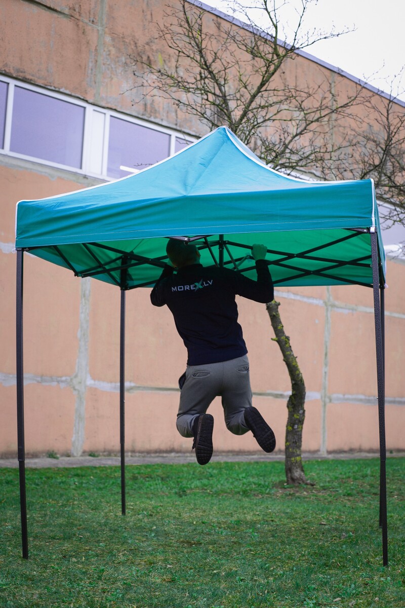 Pop Up Folding tent 2x2 m, with walls, Dark green, H series, steel (canopy, pavilion, awning)