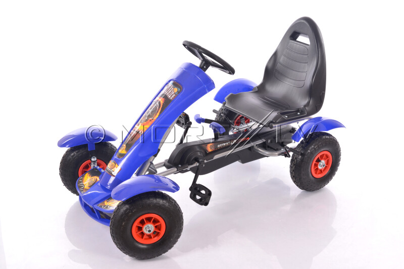 Велокарт (Веломобиль) Go-Kart F618 синий (от 4-10 лет)