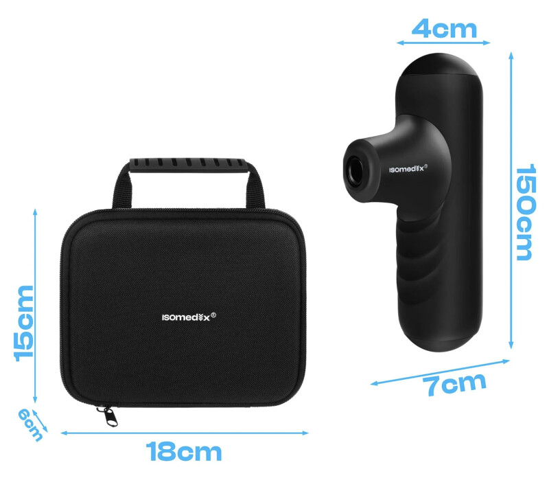 Mini muscle massage gun with 4 head attachments