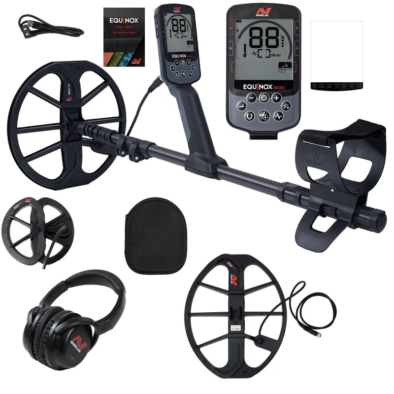 Metāla detektors Minelab EQUINOX 900 + 2 DĀVANAS: PRO-FIND 40 + EQX 15" Smart DD