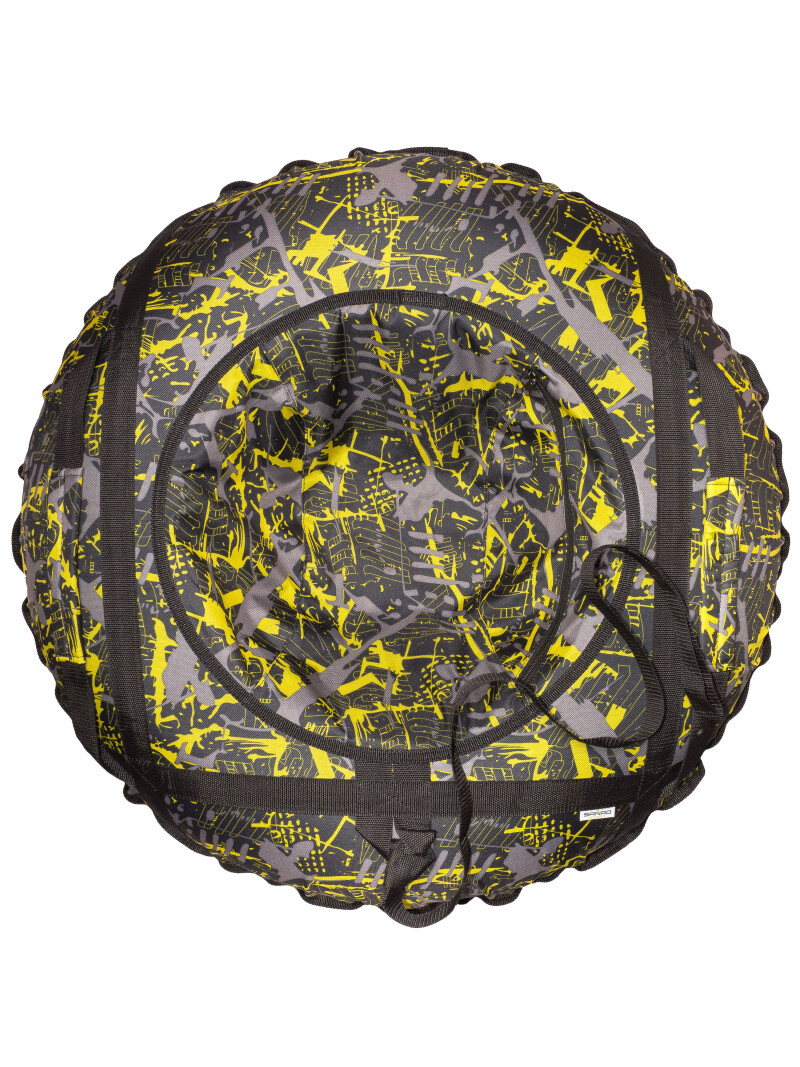 Inflatable Sled “ Flash" 95 cm, Black-yellow