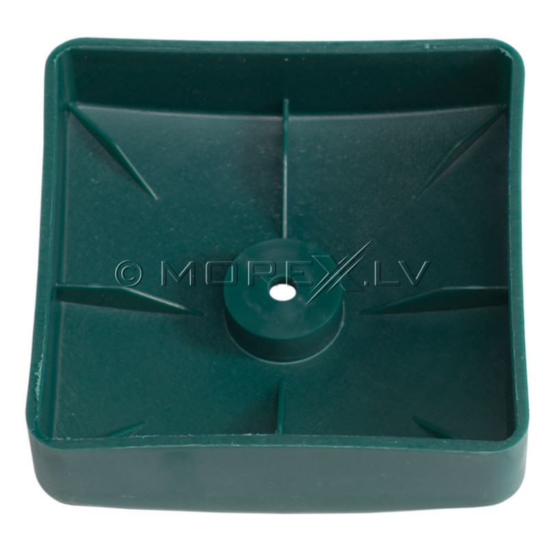 Plastic cover for square poles, 100х100 mm, green