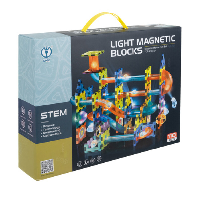 Magnetic blocks - ball track 110 pcs.