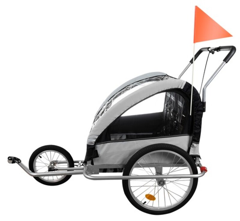 Cushioned bicycle trailer