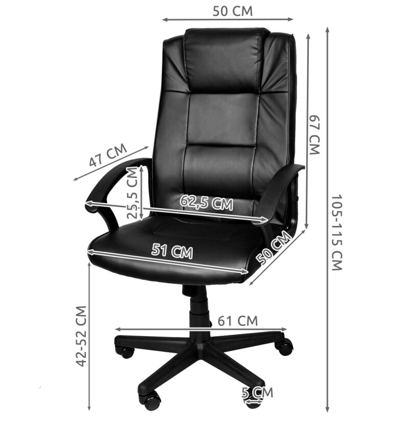 Office Chair, black (8982)