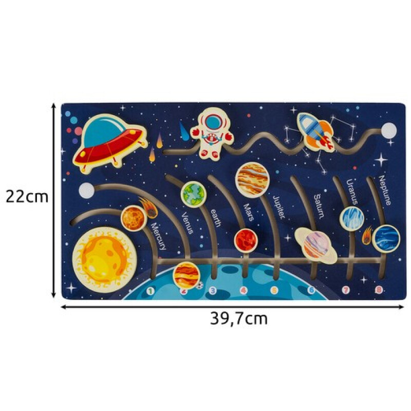 Wooden puzzle Solar System
