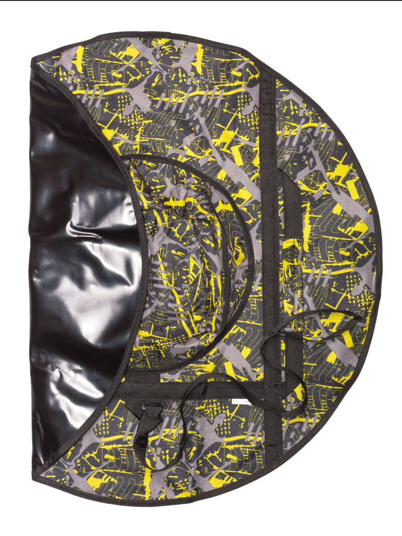 Inflatable Sled “ Flash" 95 cm, Black-yellow