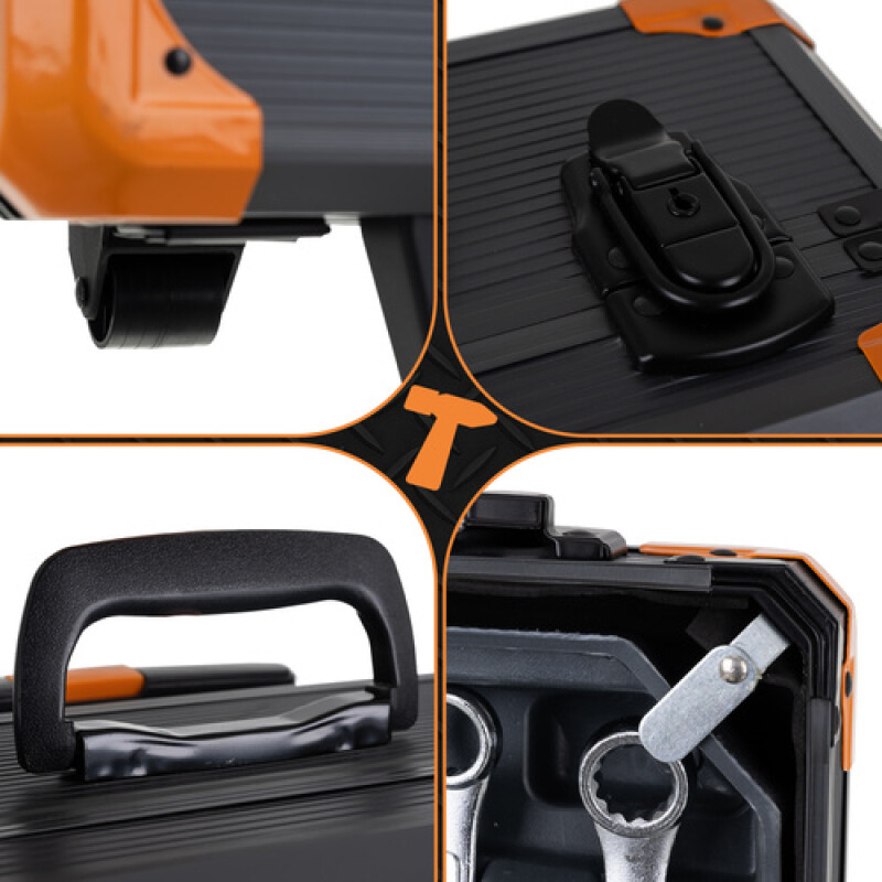 Toolbox 1000-piece set in a suitcase with wheels