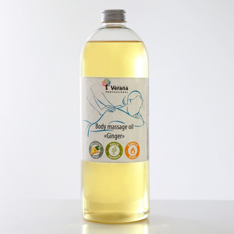 Body massage oil Verana Professional, Ginger 1 liter