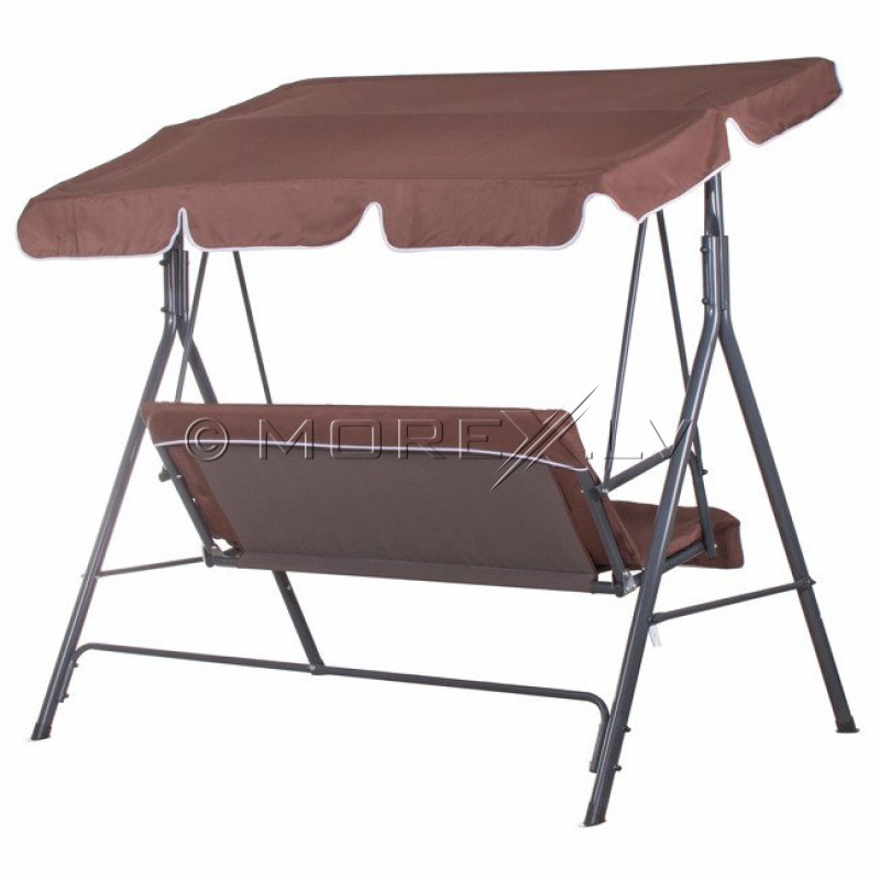 Garden swing, 170x110 cm, 3-seater, brown (Swing sofa)