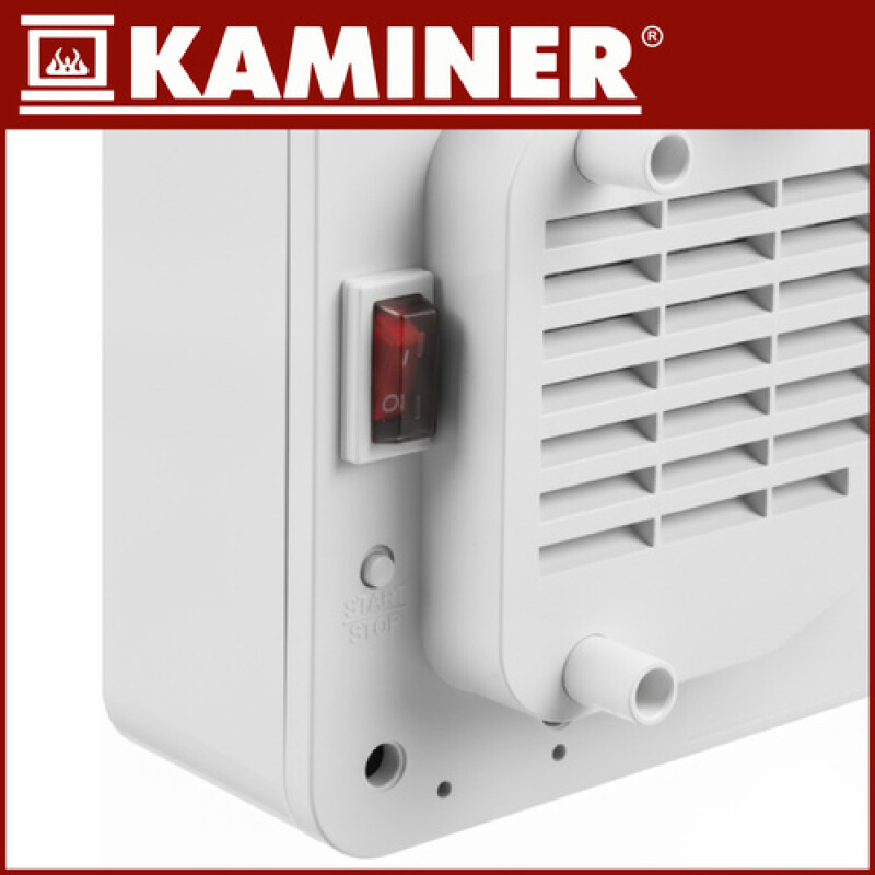 Sienas elektriskais sildītājs 1000W / 2000W ar taimeri, balts