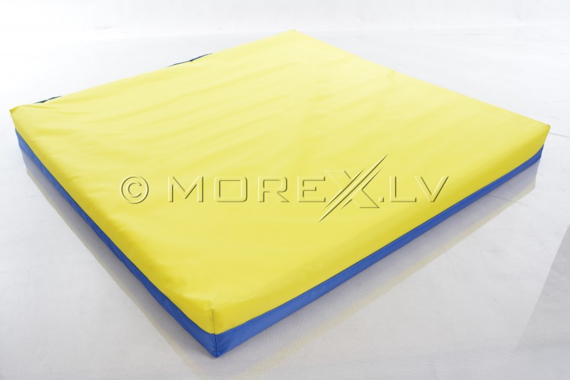Sporta paklājs 80x80cm zili-dzeltens